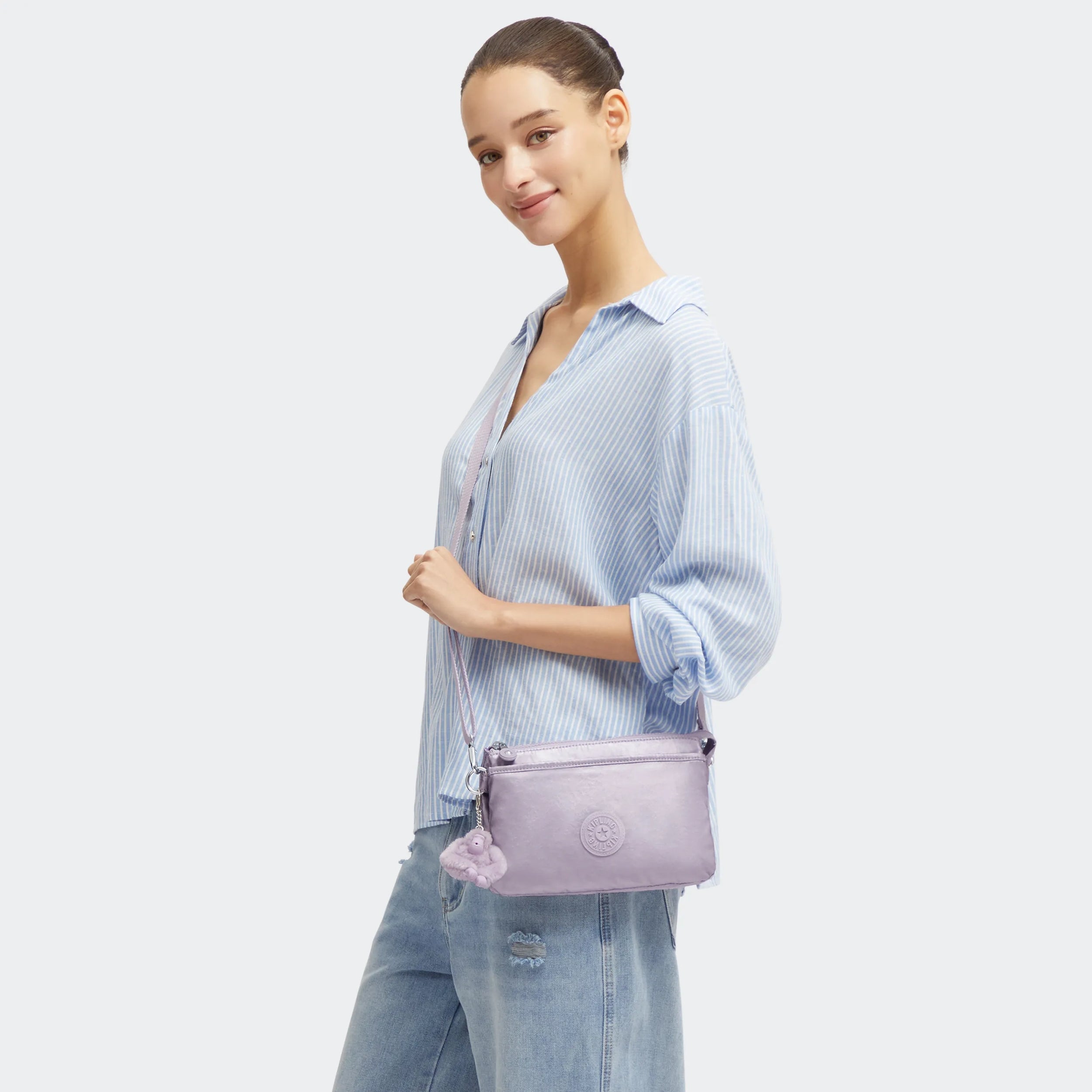 Riri Metallic Crossbody Bag - Image 2