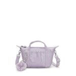 Art Compact Metallic Crossbody Bag